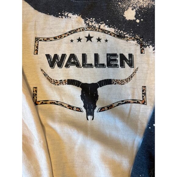 Morgan Wallen Bleached Tie Dye Crewneck Sweatshirt Unisex Medium EUC - Picture 2 of 9